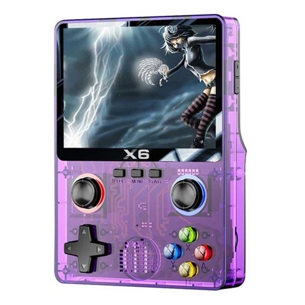 NIKEDA Gaming Console - X6 Handheld Console (Purple)