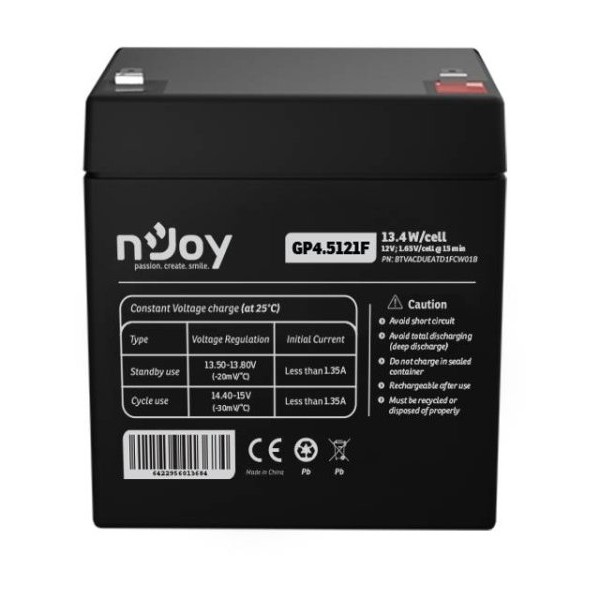 NJOY GP4.5121F baterija za UPS 12V 4.5Ah BTVACDUEATD1FCW01B