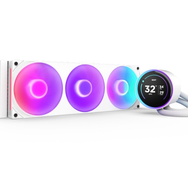 NZXT Kraken Elite 360 RGB V2 vodeno hlađenje belo RL-KR36E-W2