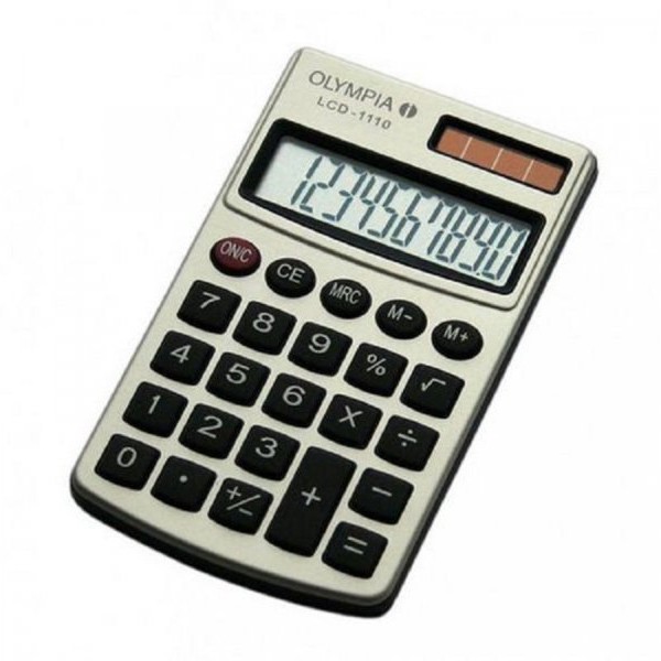 OLYMPIA Kalkulator LCD 1110 silver