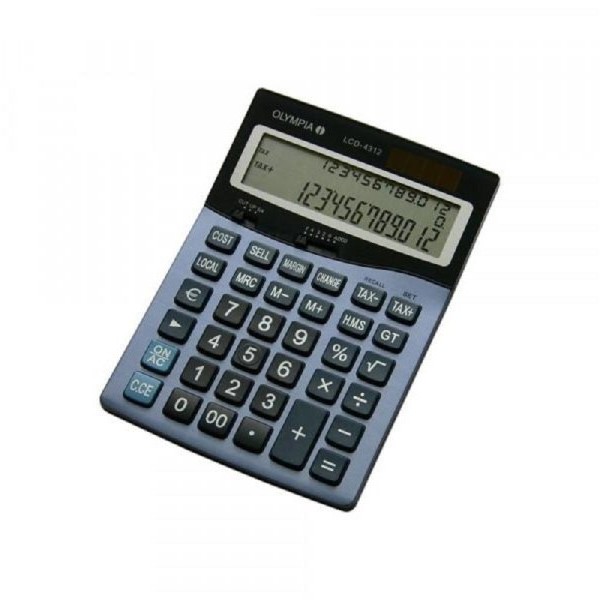 OLYMPIA Kalkulator LCD 4312 tax
