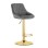 Oskar Barska stolica Kast grey / gold baza