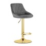 Oskar Barska stolica Kast grey / gold baza