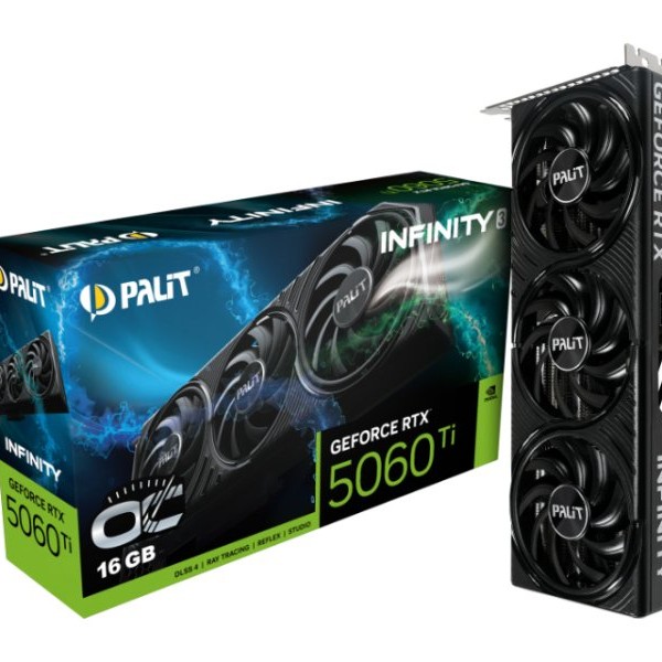 PALIT NVidia GeForce RTX 5060 Ti 16GB 128bit RTX5060Ti Infinity 3 OC 16GB GDDR7