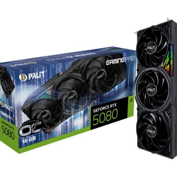 PALIT NVidia GeForce RTX 5080 16GB 256bit RTX5080 GamingPro OC 16GB grafička karta