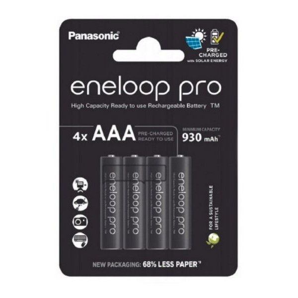 PANASONIC Eneloop pro AAA/4B 930mAh black BK-4HCDE/4CP
