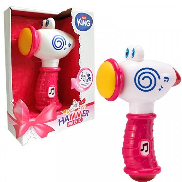 PERTINI Baby muzički čekić roze