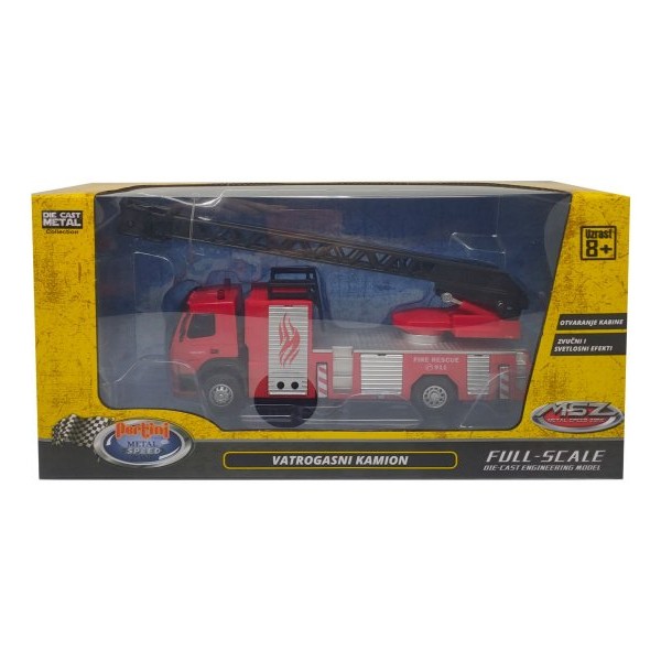PERTINI Metalni vatrogasni kamion 1:50