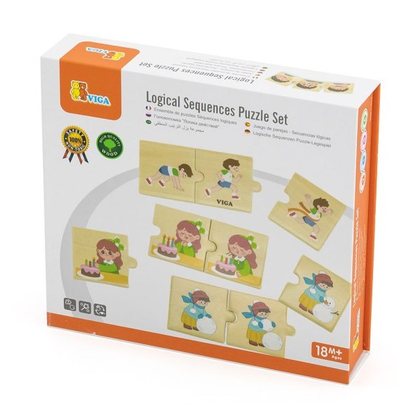 PERTINI Viga puzzle - logički niz - dnevne aktivnosti