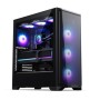 Phanteks Kućište PHANTEKS Eclipse G370A D-RGB 3x 120mm,Glass, Crno PH-EC370A_DBK01