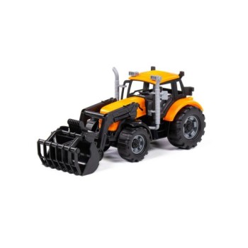 Polesie Traktor na frikciju za decu Poljoprivredni utovarivač Progress žuti