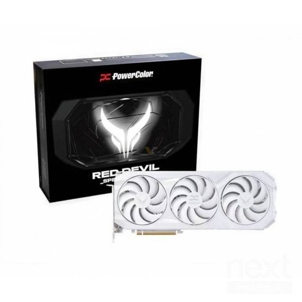 POWER COLOR Red Devil Spectral White AMD Radeon™ RX 9070 XT 16GB GDDR6 RX9070XT 16G-E/OC/WHITE