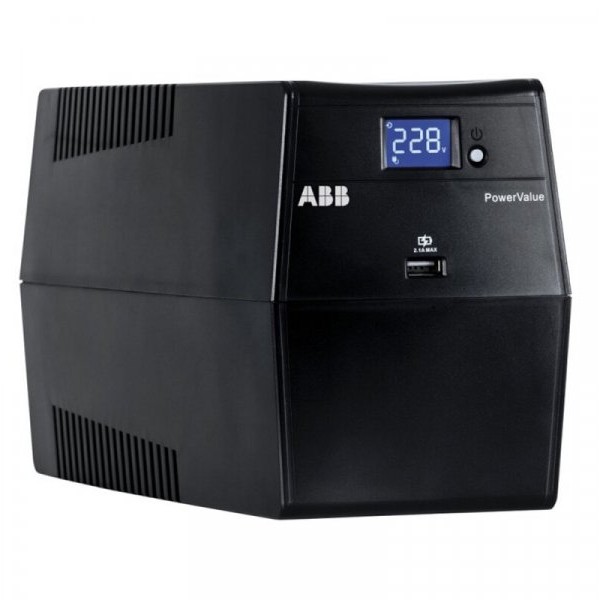 PowerValue UPS ABB 11LI Up 1000VA 600W/Simulated Sine Wave/6 x IEC 320 C13 USB i RS232