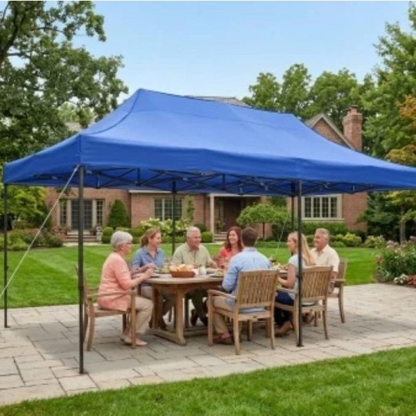 PROGARDEN 3x6x3 gazebo tenda plava 005