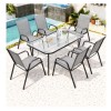 PROGARDEN Sto sa 6 stolica 001/set siva