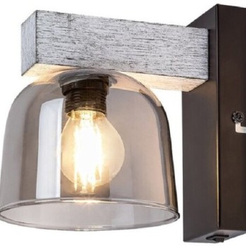 RABALUX Zidna lampa Cardamom srebrno