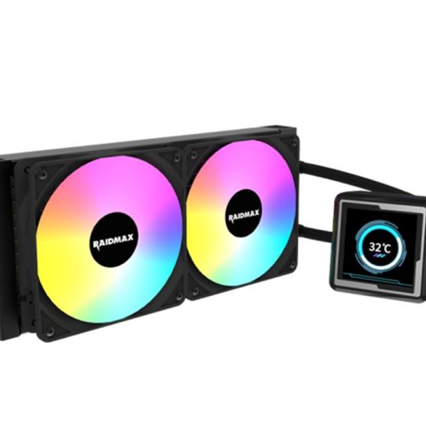 RAIDMAX CPU hladnjak Raidmax INFINITA LM240 ARGB LCD 2.73'' Black, LM240BK