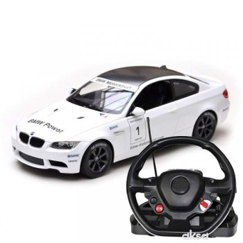RASTAR RC BMW M3 sa volanom 1:14 - crn, bel