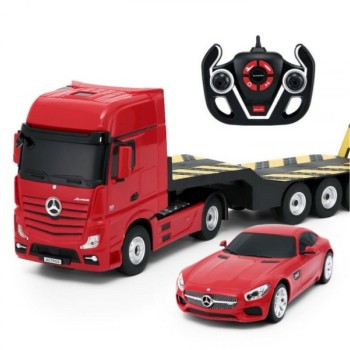 RASTAR SET MERCEDES ACTROS 1:26/MERCEDES GT 1:24 A017643