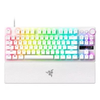 RAZER Huntsman V3 Pro Tenkeyless 2025 - 8K Tenkeyless Analog Optical Esports Keyboard - White Edition