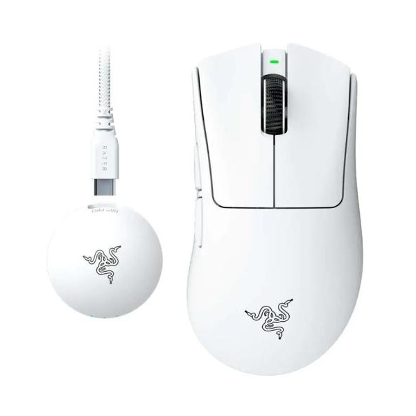 RAZER Razer DeathAdder V4 Pro - Wireless Esports Gaming Mouse - White Edition - EU Packaging