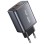 REMAX Strujni Fast punjač GaN 1xUSB 3.0 + 1xUSB-C 67W crni