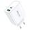 REMAX Strujni Fast punjač Kiddy 1xUSB 3.0 + 1xUSB-C 65W RP-U125, beli