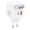 REMAX Strujni Fast teleskopski punjač Dolly GaN 1xUSB 3.0 + 1xUSB-C 67W beli