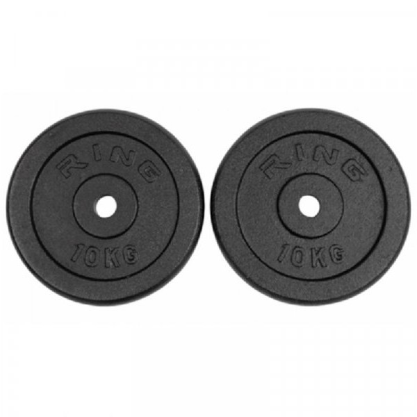 RING Tegovi set 2x10kg liveni crni
