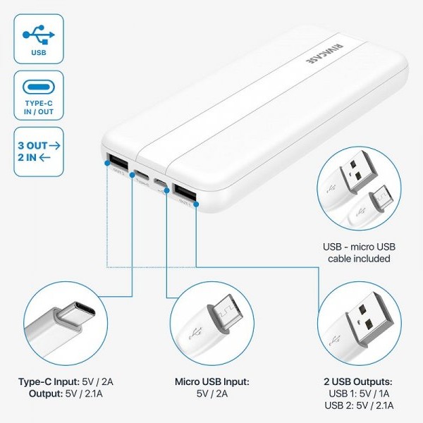 RIVACASE Power Bank VA 2041 10000mAh / beli