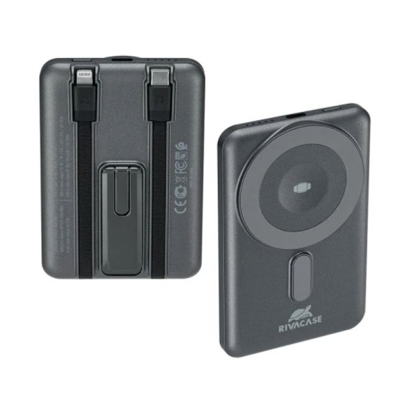 RIVACASE Power Bank VA2607 5000mAh Magsafe Qi WIRELESS 15W + QC/PD20W