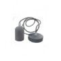RUSTIK 120 VISILICA BETON 1*E27 SIVA