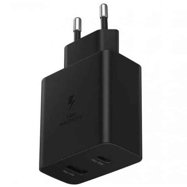 SAMSUNG Kucni punjač FAST DUO bez kablica 35W CRNI (EP-TA220-NBE)
