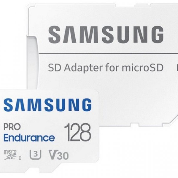SAMSUNG PRO Endurance MicroSDXC 128GB U3 + SD Adapter MB-MJ128KA