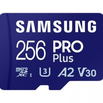 SAMSUNG PRO PLUS MicroSDXC 256GB U3 + SD Adapter (MB-MD256SA)