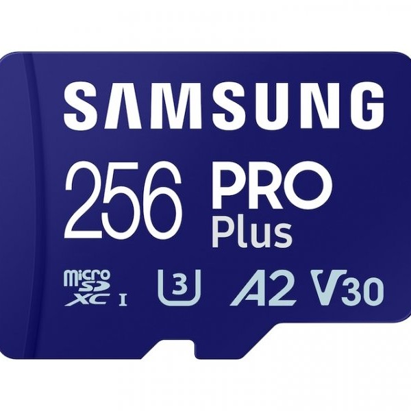 SAMSUNG PRO PLUS MicroSDXC 256GB U3 + SD Adapter (MB-MD256SA)