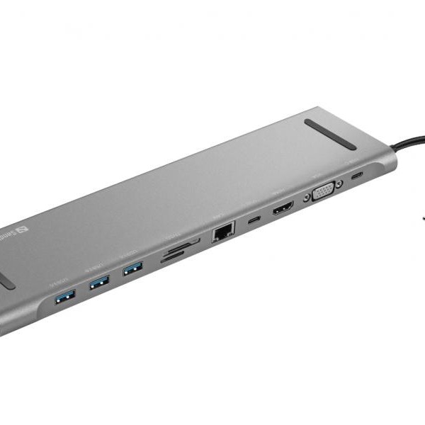 Sandberg Docking station 10in1 USB-C - HDMI/VGA/LAN/3xUSB 3.0/USB C 136-31
