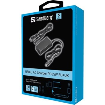 Sandberg Punjač za laptop AC 65W Sandberg 135-76,garancija 5 godina