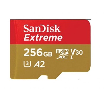 SANDISK SDXC 256GB Extreme micro 190MB/s UHS-I Class10 U3 V30+Ad