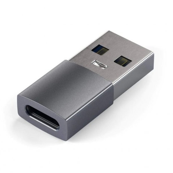 SATECHI Aluminum Type-A to Type-C Adapter - Space Grey