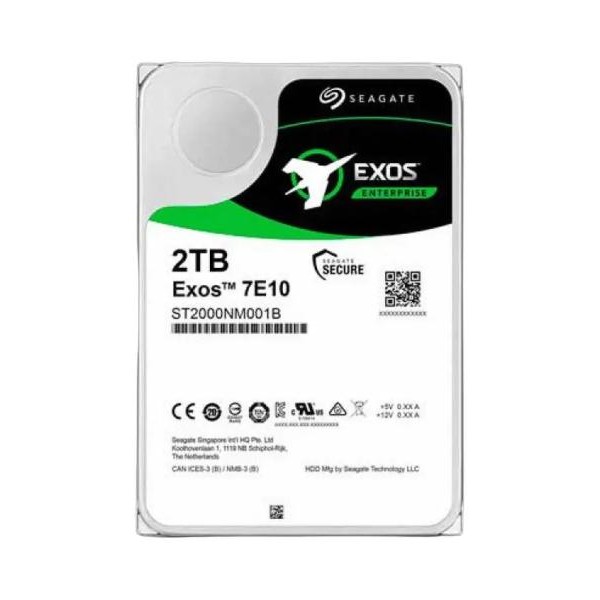 SEAGATE HDD SAS 2TB Exos 7E10 ST2000NM001B 7200rpm 256MB Enterprise