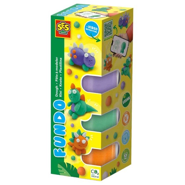 SES CREATIVE Plastelin set dino