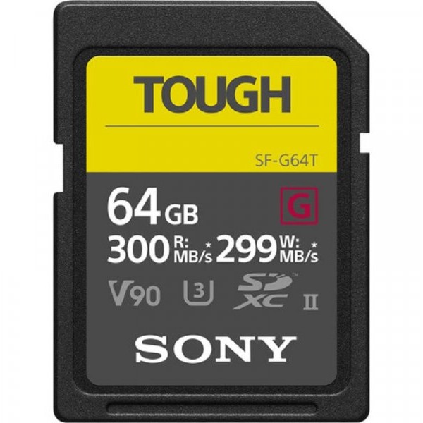 SONY 64GB SF-G Tough Series UHS-II SDXC 5640