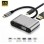 STARS SOLUTIONS Adapter Stars Solutions USB-C na HDMI/VGA/USB/PD sivi