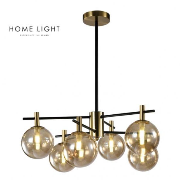 HOME LIGHT TALIA 4 LUSTER 6*G9 CRNA/BAKAR