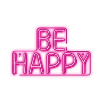 TelForceOne Dekorativna neon LED rasveta BE HAPPY