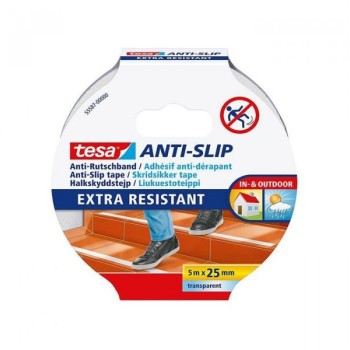 TESA Traka lepljiva antiklizna 25mm/ 5m  55587 prozirna blister