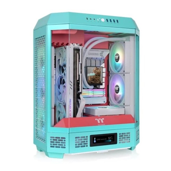 THERMALTAKE The Tower 600 Mint strawberry midi kuciste CA-1Z1-00MLWN-00
