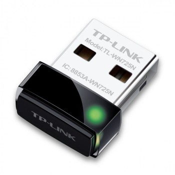 TP LINK Wi-Fi USB Adapter Nano size, USB 2.0, 1x interna antena - TL-WN725N