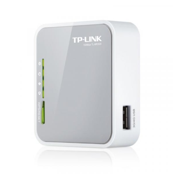 TP LINK Wireless Router TL-MR3020 3G/4G LTE mini ruter prenosni 150Mb/s 802.11b/g/n na 2.4GHz 1xwan/